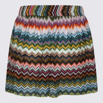 Missoni Zigzag-pattern Mini Shorts In Multi