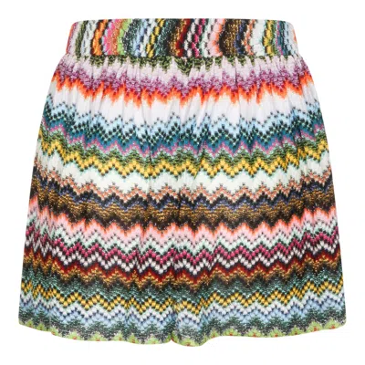 Missoni Multicolor High-waisted Shorts In Multi