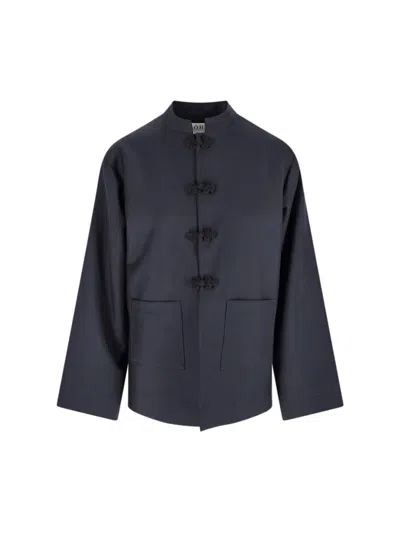 Rohe Mandarin Jacket In Gray