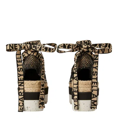 Stella Mccartney Stella Mc Cartney Gaia Wedge Espadrillas In Black