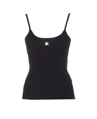 Courrèges Courreges Women Reedition Tank Top In Black