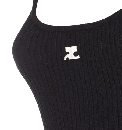 Courrèges Courreges Women Reedition Tank Top In Black