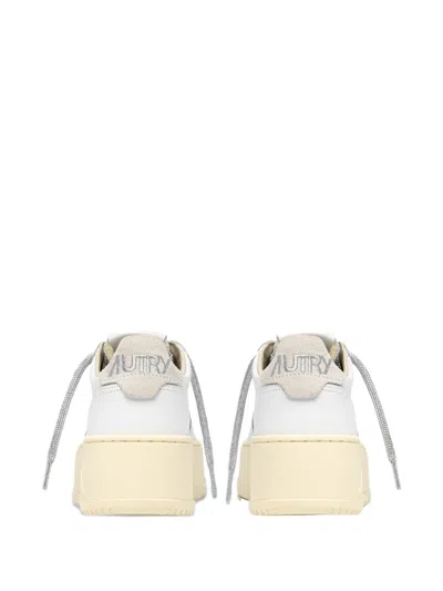 Autry Medalist Platform Leather Sneakers In Animal Print