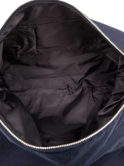 Pre-owned Chanel 2005-2006 Canvas Sports Line Logo Messenger Bag Crossbody Bag In Blue