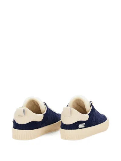 Springa Suede Embroidered Sneakers In Multi