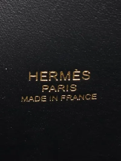 Pre-owned Hermes 2024 Epsom Bolide 1923 25 Satchel In Black
