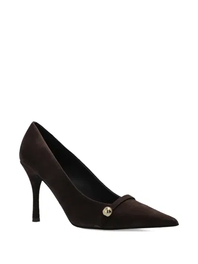 Furla Sfera Pointed Toe Heeled Pumps In Brown