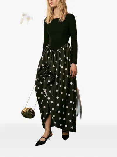 AURORA 波点超长连衣裙