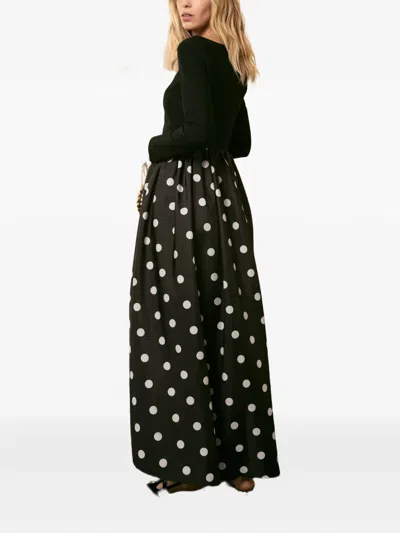 AURORA 波点超长连衣裙