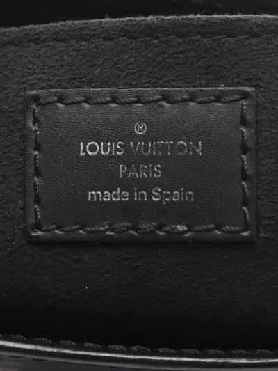 Pre-owned Louis Vuitton 2020 Epi Petit Sac Plat Satchel In Black