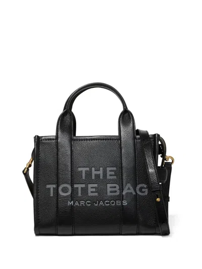 Marc Jacobs The Small Tote Leather Tote In Black