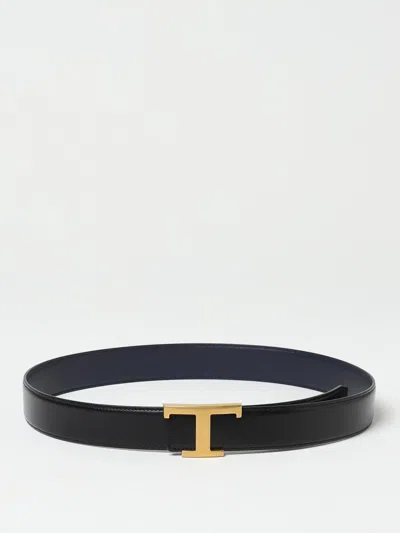 Tod's Belt In Smooth Leather In Black