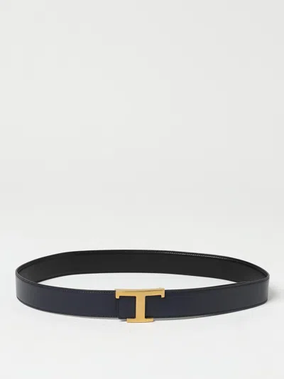 Tod's Belt In Smooth Leather In Black