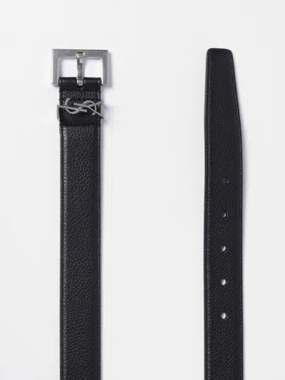 Saint Laurent Belt Men  In Black