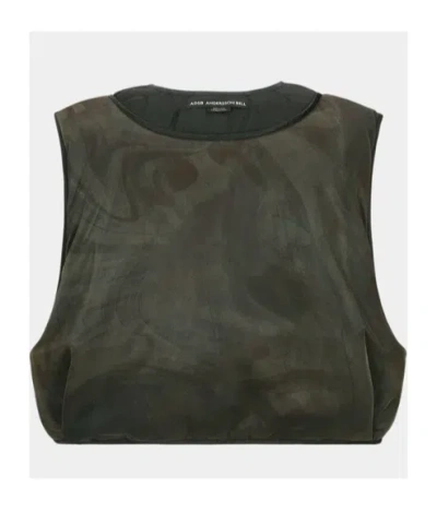 Andersson Bell Mesh Thick Double-sided Vest In Black