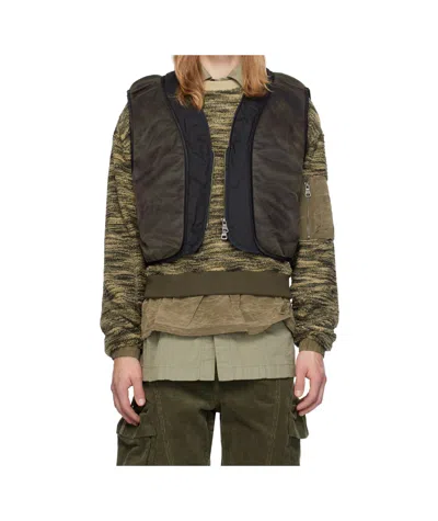 Andersson Bell Mesh Thick Double-sided Vest In Black