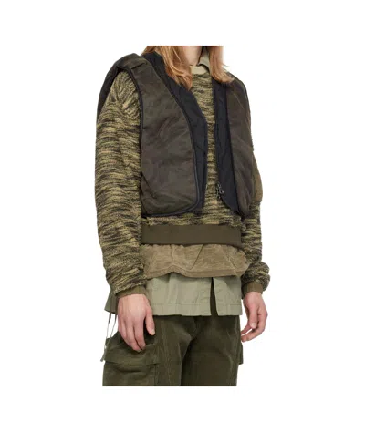 Andersson Bell Mesh Thick Double-sided Vest In Black