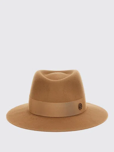 Maison Michel Brown Andre Hat In Brown
