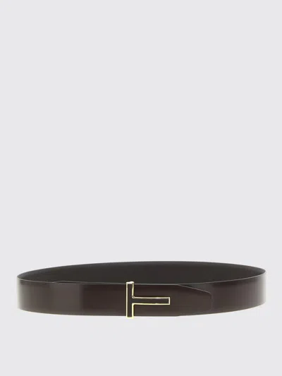 Tom Ford Brown Logo Reversible Belt