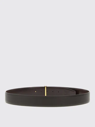 Tom Ford Brown Logo Reversible Belt