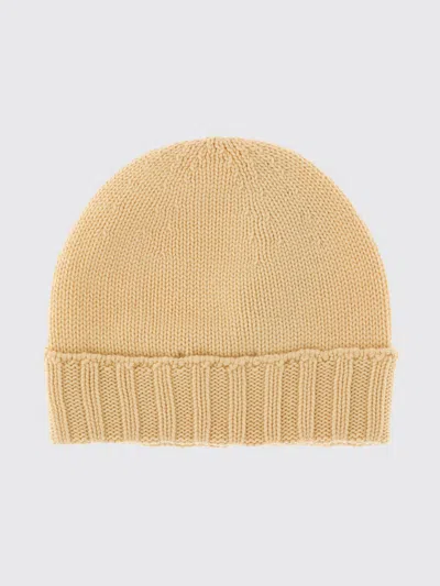 Drumohr Cashmere Ribbed Beanie In Nude