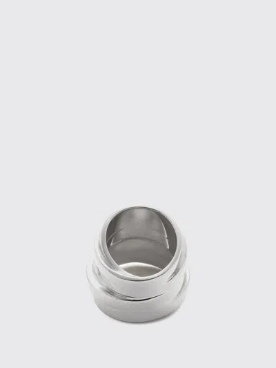 Mm6 Maison Margiela Stackable Ring Featuring Engraved Numbers In Silver