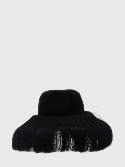 Comme Des Garçons Hizume Collaboration Wide Brim Hat In Blue
