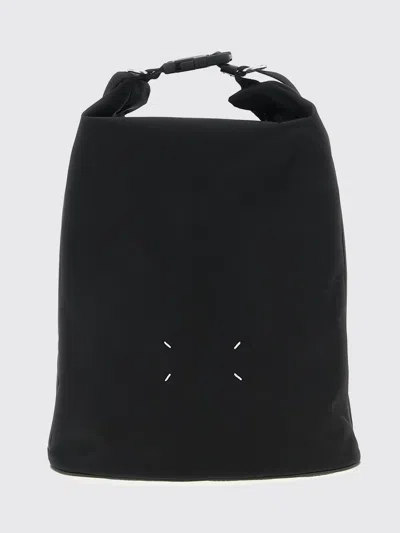 Maison Margiela Versatile Roll-top Backpack Adjustable Strap In Black
