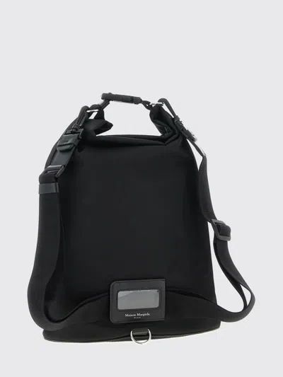 Maison Margiela Versatile Roll-top Backpack Adjustable Strap In Black