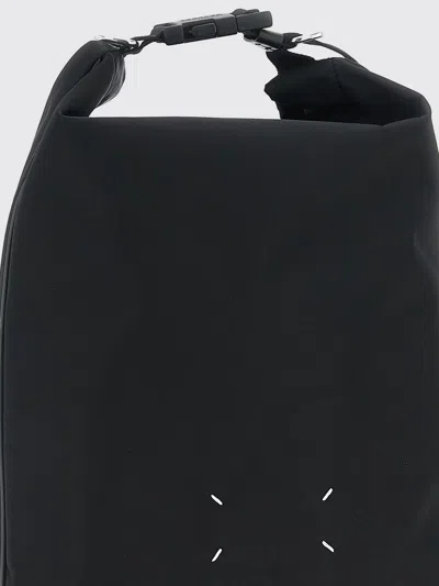 Maison Margiela Versatile Roll-top Backpack Adjustable Strap In Black