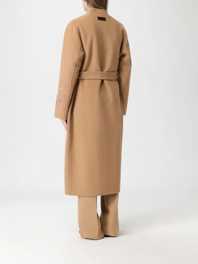 Ermanno Firenze Coat Woman  In Brown