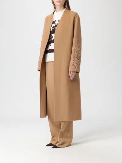 Ermanno Firenze Coat Woman  In Brown