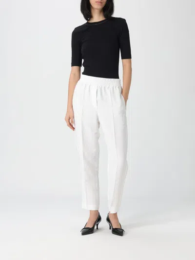 裤子 BRUNELLO CUCINELLI 女士 颜色 白色