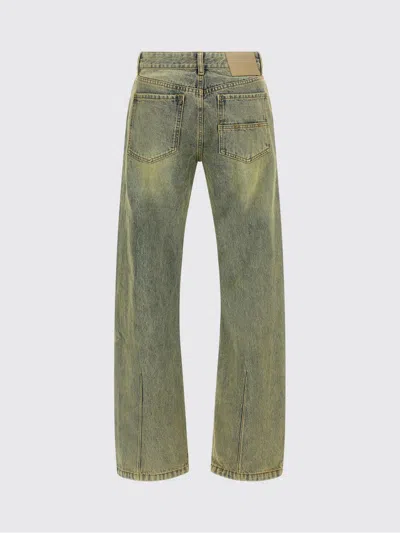 Entire Studios Lean Stonewash-effect Jeans In Green