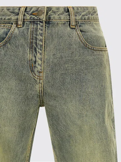 Entire Studios Lean Stonewash-effect Jeans In Green