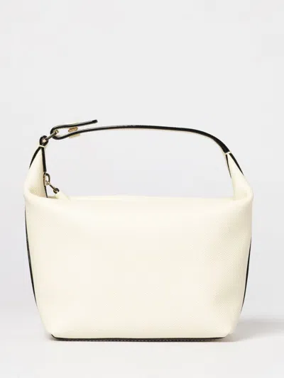 Valextra Mochi Leather Pouch In White