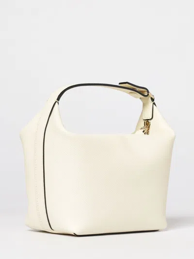 Valextra Mochi Leather Pouch In White