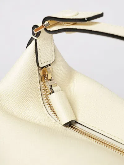 Valextra Mochi Leather Pouch In White