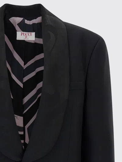 Pucci Labirinto Single-breasted Blazer In Black