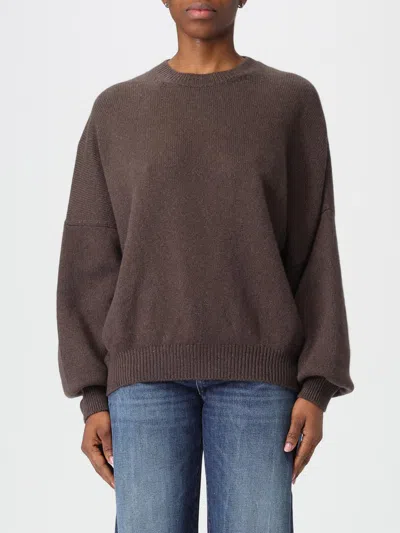 Khaite Margaux Cashmere Crewneck Sweater In Brown