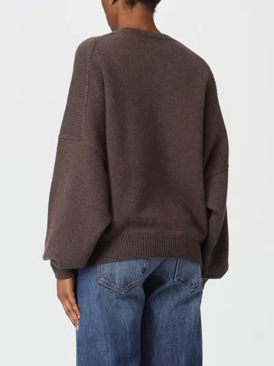 Khaite Margaux Cashmere Crewneck Sweater In Brown