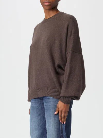 Khaite Margaux Cashmere Crewneck Sweater In Brown