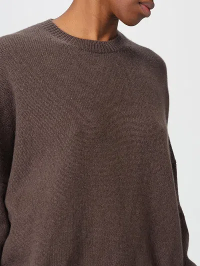 Khaite Margaux Cashmere Crewneck Sweater In Brown