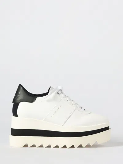 Stella Mccartney 80mm Sneak-elyse Two-tone Platform Sneakers In White