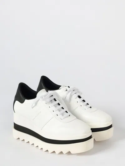 Stella Mccartney 80mm Sneak-elyse Two-tone Platform Sneakers In White