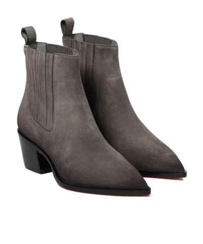 Santoni Texan Ankle Boots In Gray