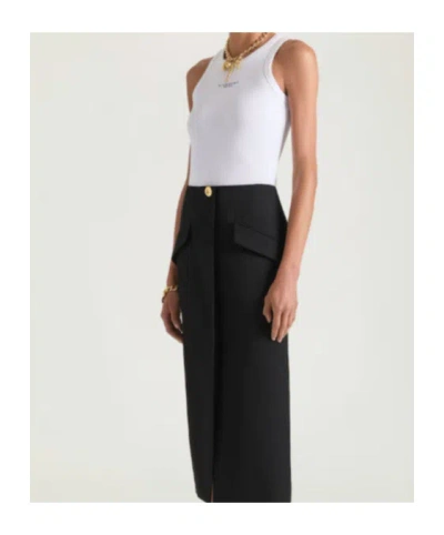 Givenchy Women Slim Tank Top With Logo Print In White