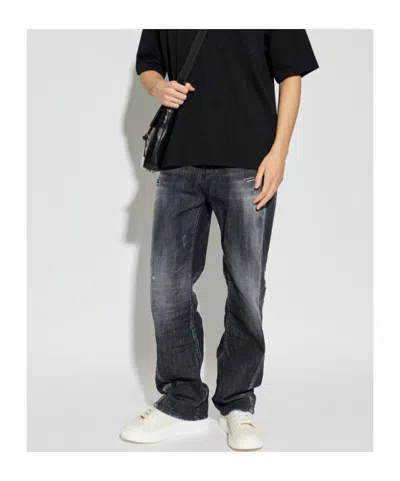 Dsquared2 Faded-effect Trousers In Black