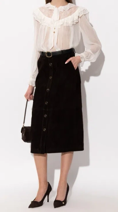 Furla Sfera Pointed Toe Heeled Pumps In Brown