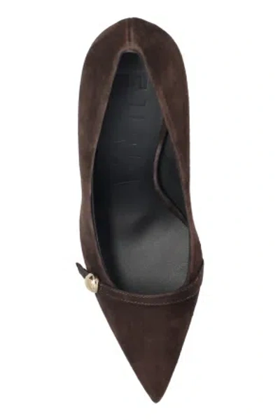 Furla Sfera Pointed Toe Heeled Pumps In Brown